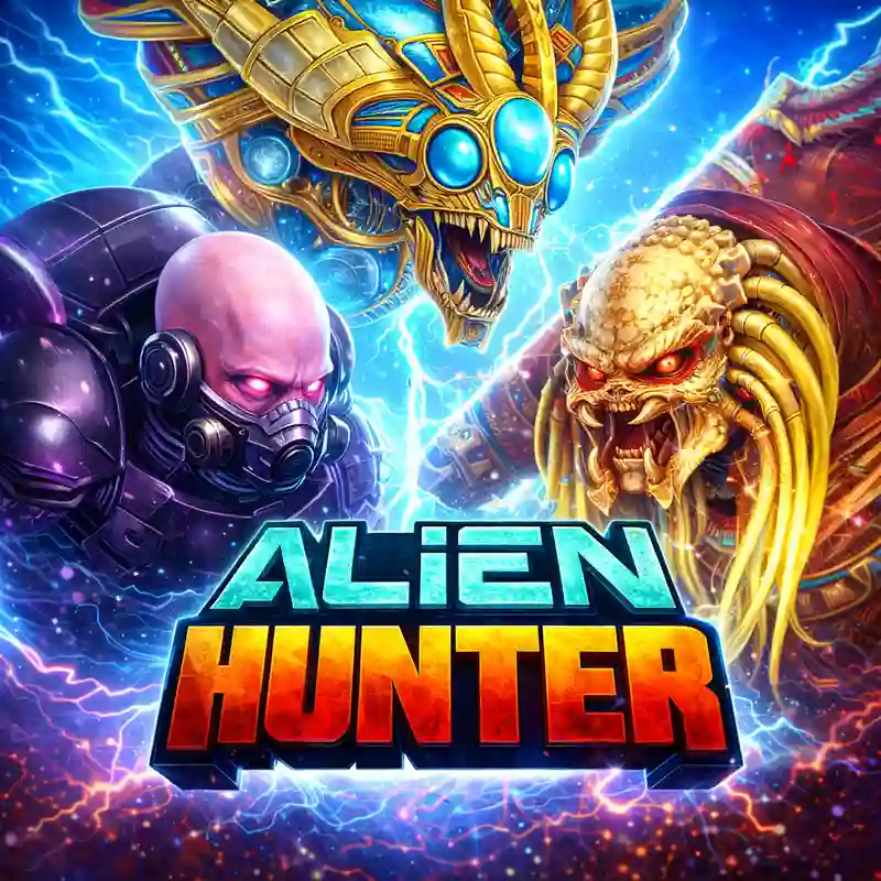 Alien Hunter online slot game by phwen